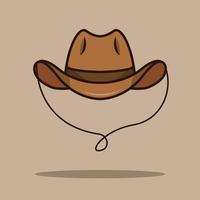 chapéu de cowboy a ilustração vetor