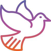design de ícone de vetor de pombo