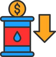 design de ícone de vetor de investimento de petróleo