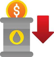 design de ícone de vetor de investimento de petróleo