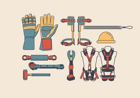 Lineman Tools & Equipment Vector