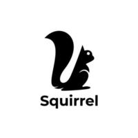 design de logotipo de esquilo vetor