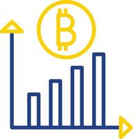 design de ícone de vetor de investimento em criptomoeda