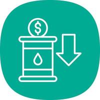 design de ícone de vetor de investimento de petróleo
