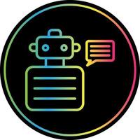 design de ícone de vetor de consultor de robô