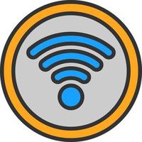 design de ícone de vetor de sinal wi-fi