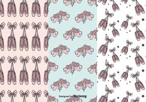 ballet pointe shoes vector pattern