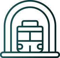 design de ícone de vetor de metrô