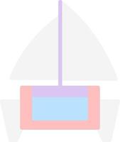design de ícone de vetor de catamarã