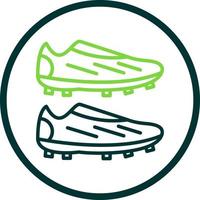 design de ícone de vetor de botas de futebol