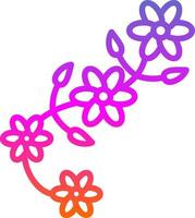 design de ícones vetoriais de design floral vetor