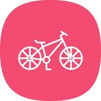 design de ícone de vetor de mountain bike