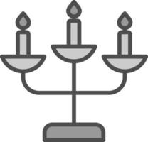 design de ícone de vetor de candelabro