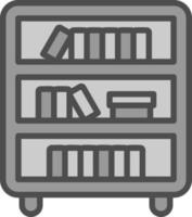 design de ícone de vetor de estante de livros