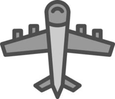 design de ícone de vetor de avião