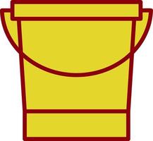 design de ícone de vetor de balde de água