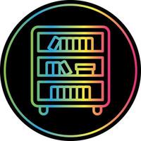 design de ícone de vetor de estante de livros