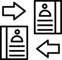 design de ícone de vetor de substituição de diretório