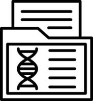design de ícone de vetor de dados genéticos