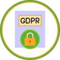 design de ícone de vetor de política gdpr