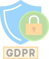 design de ícone de vetor de processo gdpr