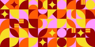 elemento de desenho geométrico gráfico de meio-tom formas coloridas vetor de linha formas abstrato mural fundo banner ponto