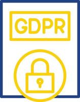 design de ícone de vetor de política gdpr