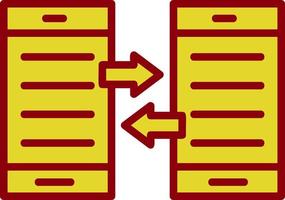 design de ícone vetorial de transferência de dados vetor