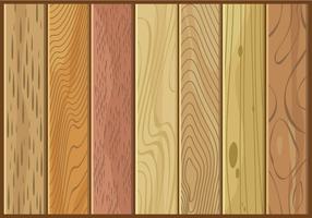 Diversos tipos de textura de madeira Vector grátis