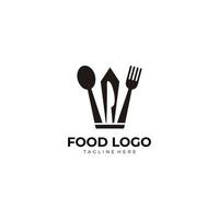 vetor de ícone de logotipo de comida isolado