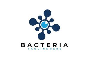 vetor de ícone de logotipo de bactérias isolado