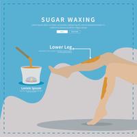 ilustração gratuita de depilação de açúcar vetor