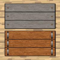 Sinais do vetor Woodgrain