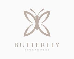 borboleta lindas borboletas inseto mosca asa morfo mariposa ícone mascote bonito design de logotipo vetorial vetor
