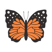 borboleta em estilo simples. ilustração vetorial vetor