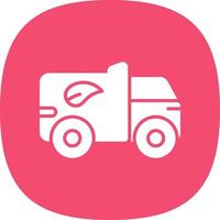 design de ícone de vetor de caminhão ecológico