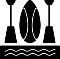 design de ícone de vetor de paddleboarding