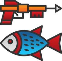 design de ícone de vetor de caça submarina