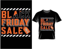 vetor de design de camiseta de citações de venda de sexta-feira negra
