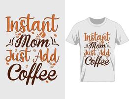 vetor de design de camiseta de café