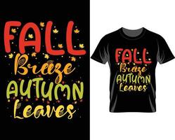 vetor de design de camiseta de outono de ação de graças