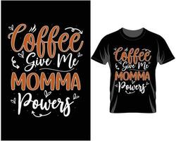 vetor de design de camiseta de café