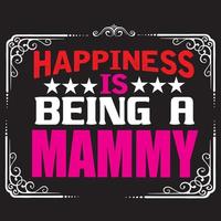 felicidade é ser mãe vetor