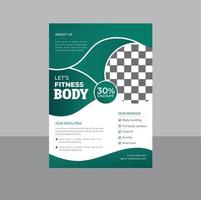 design moderno de modelo de academia e agência de fitness vetor