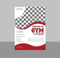 design moderno de modelo de academia e agência de fitness vetor