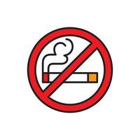 modelos de design de vetores de ícones proibidos de fumar