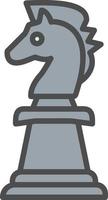 ícone de vetor de cavaleiro de xadrez