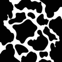 animal de padrão de impressão de vaca preta de vetor sem costura. Resumo de pele de vaca para impressão, corte e artesanato ideal para canecas, adesivos, estênceis, web, capa. adesivos de parede, decoração de casa e muito mais.