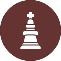 ícone do vetor do rei do xadrez