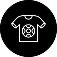 ícone de vetor de camisa de futebol